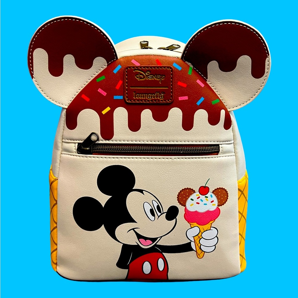 Loungefly x Disney Mickey Ice Cream Mini Backpack